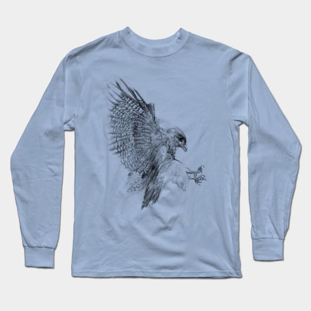 A Falcon flying Long Sleeve T-Shirt by Producer